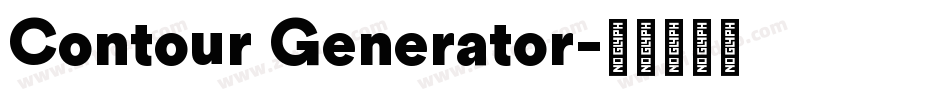 Contour Generator字体转换